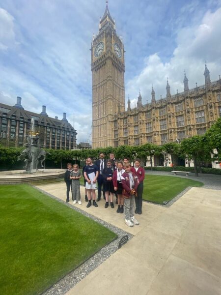 Pembrokeshire school children visit London